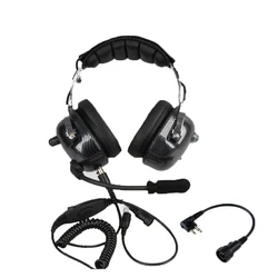 Walkie Talkie Headphone Noise Cancelling Headset For Motorola EP450 GP300 GP88