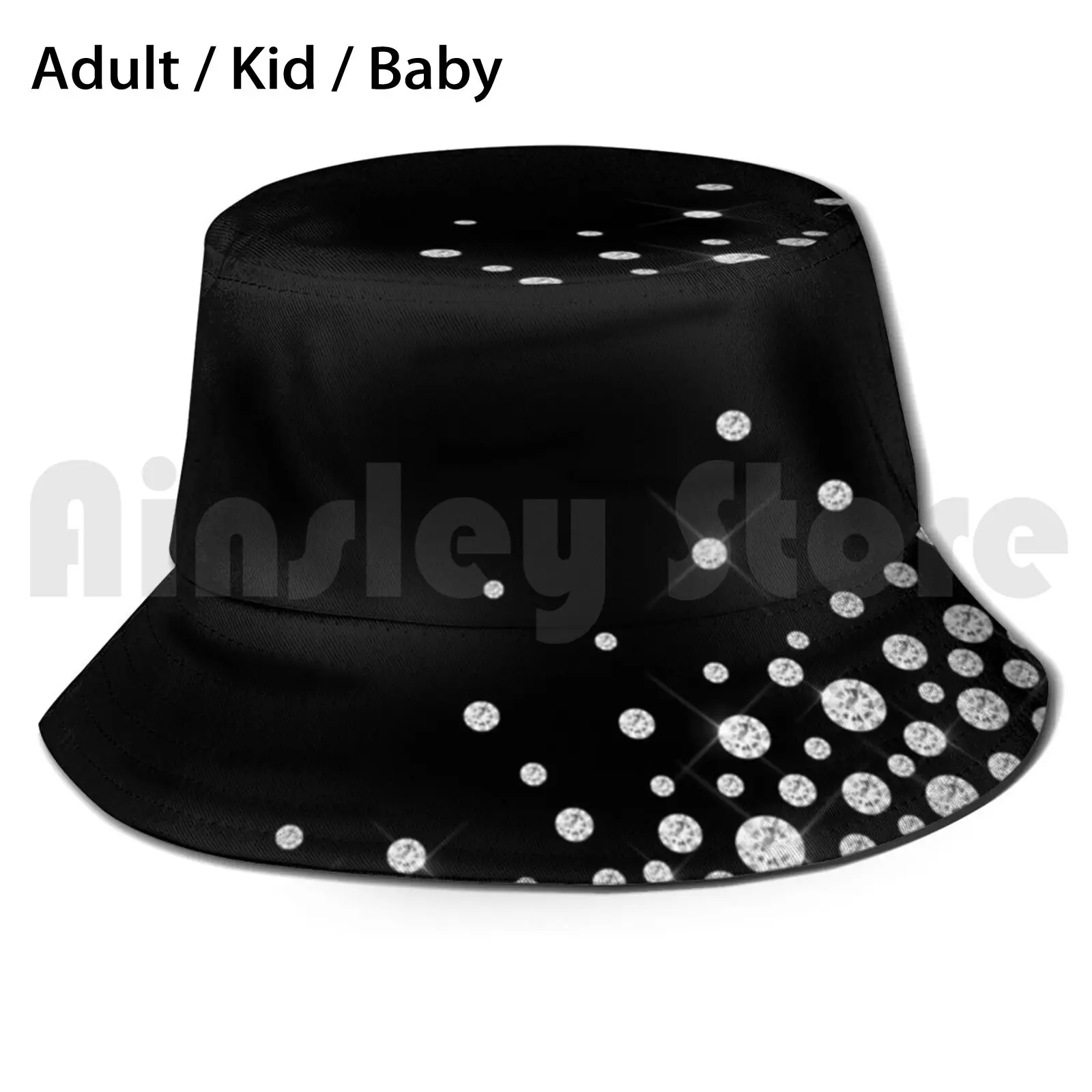 Diamond Corner Sun Hat Foldable UV Protection Diamonds Sparkle Stars Night Sky Stars In The Sky Diamonds Are