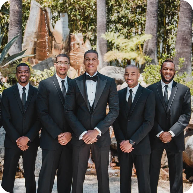Groom tux groomsmen suits best sale