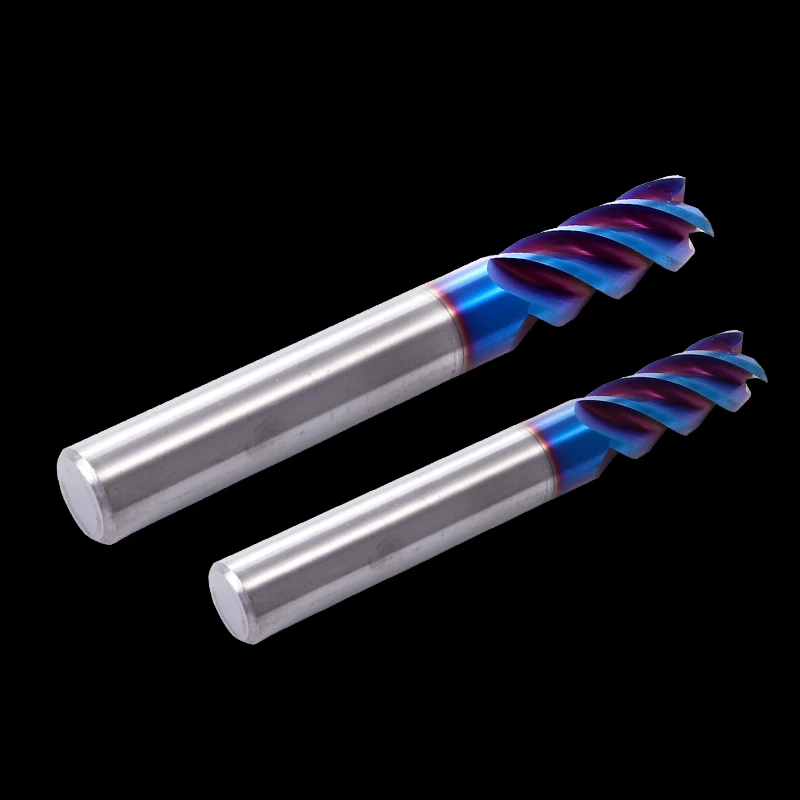 합금 카바이드 밀링 텅스텐 스틸 밀링 커터 엔드 밀링, HRC50, HRC60, HRC65, 4 플루트, 4mm, 5mm, 6mm, 8mm, 12mm, 1 개 세트