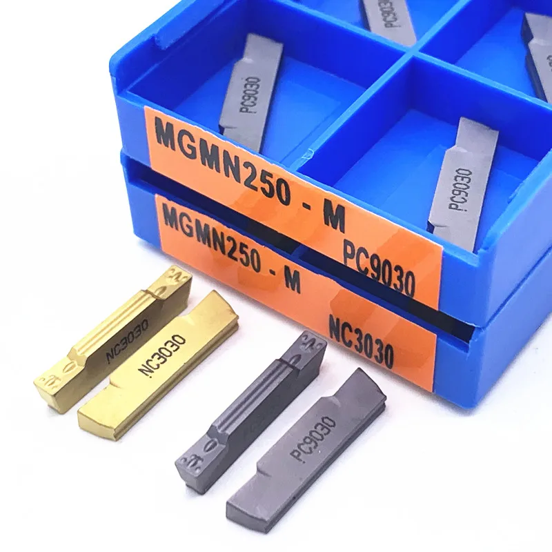 High Quality MGMN150 MGMN200 MGMN250 MGMN300 MGMN400 MGMN500 G NC3020 3030 PC9030 grooving carbide inserts Parting grooving tool