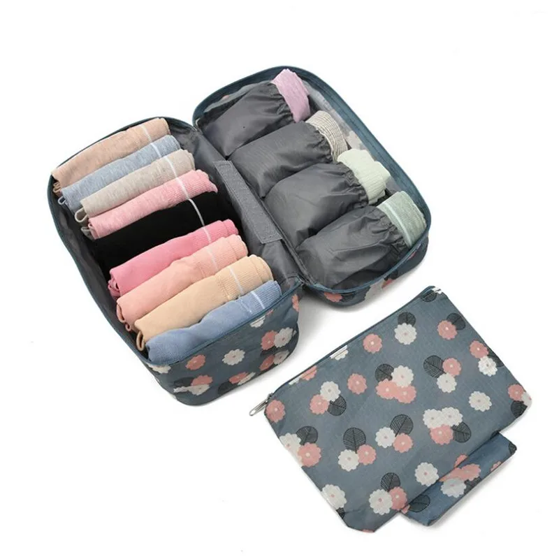 Women Bra Organizer Storage Bag Travel Packaging Cubes Underwear Bag Bra Organizer Girl Personal Items Pouch Travel Accessories