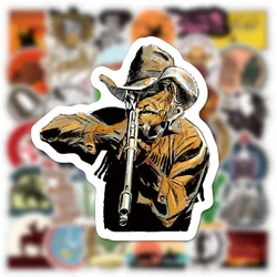 10/30/50pcs   New Western Cowboy Graffiti Classic Stickers Pvc Glasses Cups Laptop Guitar Fridge Decals   Pencil Cases  Trolley