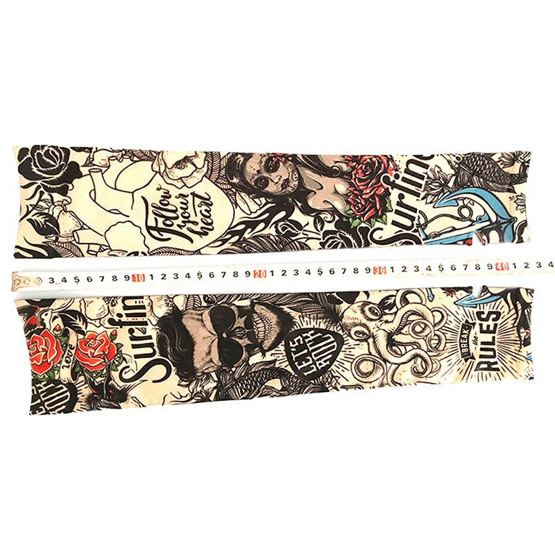 1PCS Fashion Tattoo Sleeves Arm Warmer Unisex UV Protection Arm Sleeve Outdoor Temporary Fake Tattoo Warmer Sleeve