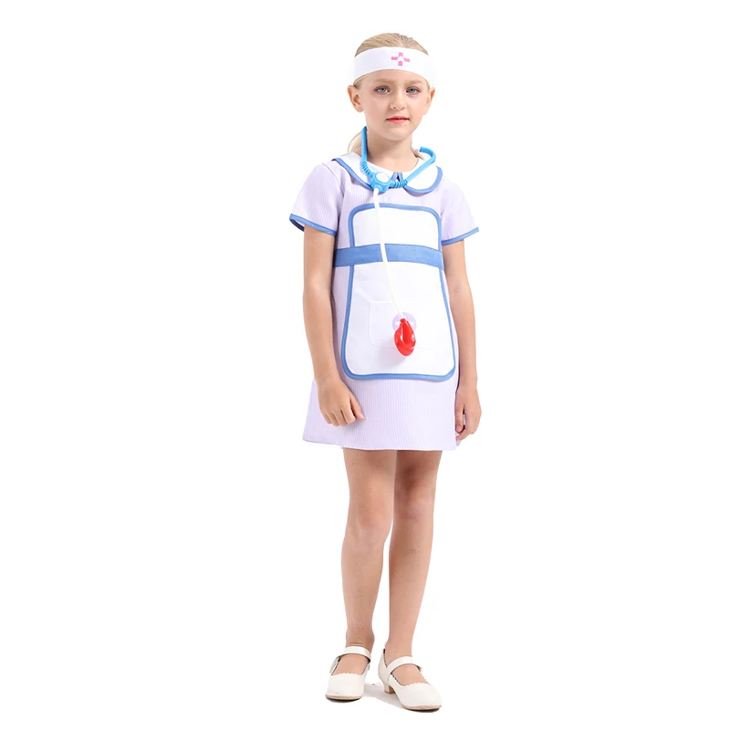 Costume de cosplay pour enfants, vêtements de travail pour infirmières, uniforme de carnaval, Costumes de spectacle fantaisie, ensembles de jouets