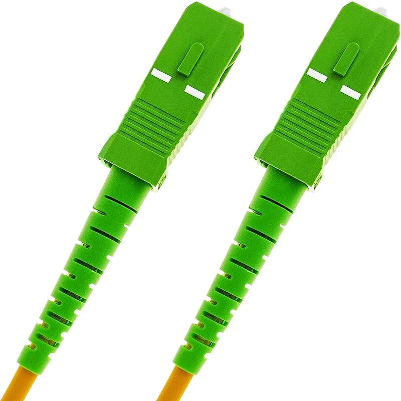 HTOC Fiber Optic Cable SC/APC To SC/APC Simplex Singlemode (9/125) FTTH Good Stability Patch Cord 2 m