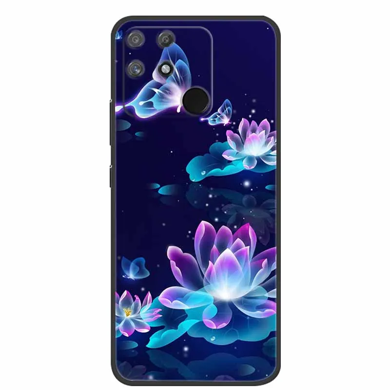 Redmi 10C 케이스, Redmi10C 블랙 소프트 실리콘 휴대폰 케이스, 샤오미 Redmi 10C 후면 커버 케이스, Redmi 10 C 파워 펀다 POCO C40