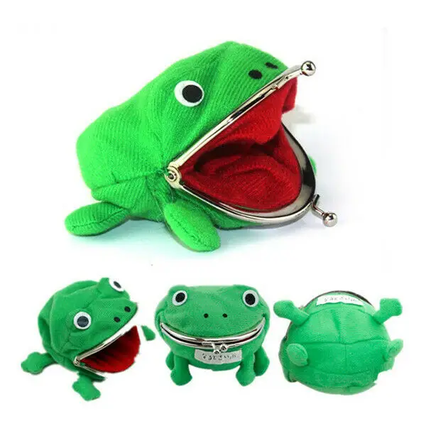 1PC Frog Coin Purse Pouch Soft Furry Plush Purse Coin Purses High Quality Fashion Hot Selling