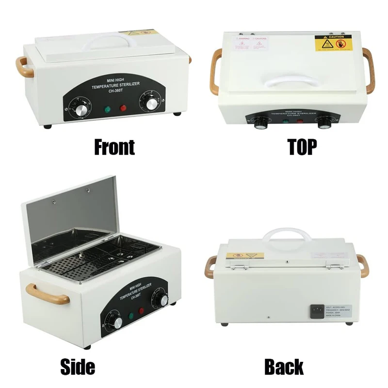 ارتفاع درجة الحرارة الجمال الشعر مسمار أداة معدنية معقم الحرارة الجافة مع الموقت مانيكير باديكير سبا صالون الحلاق المعدات