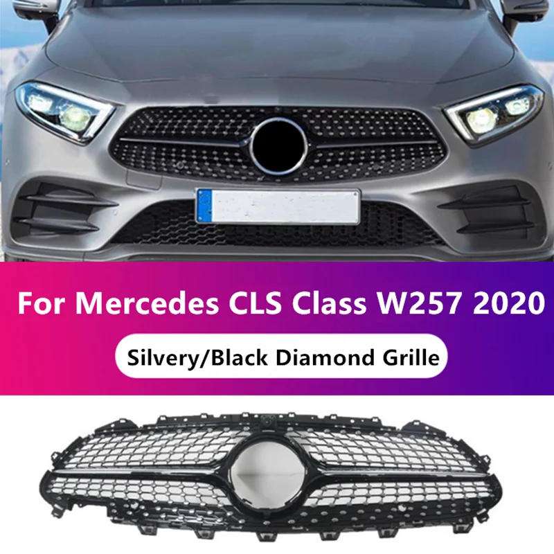 

Diamond Style Front Grille For W257 2019 2020 Mercedes Benz CLS Class CLS300 CLS350 CLS450 High Quality ABS Material Grills