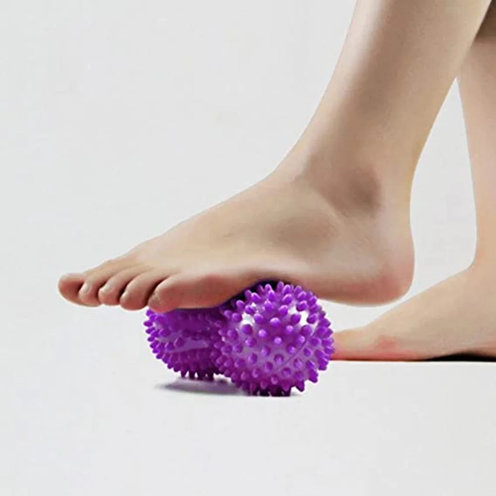 Peanut Double Lacrosse Spiky Ball Arm Back Foot Massage Roller Pain Relief Yoga Fitness Myofascial Balls Relax Muscles Workout