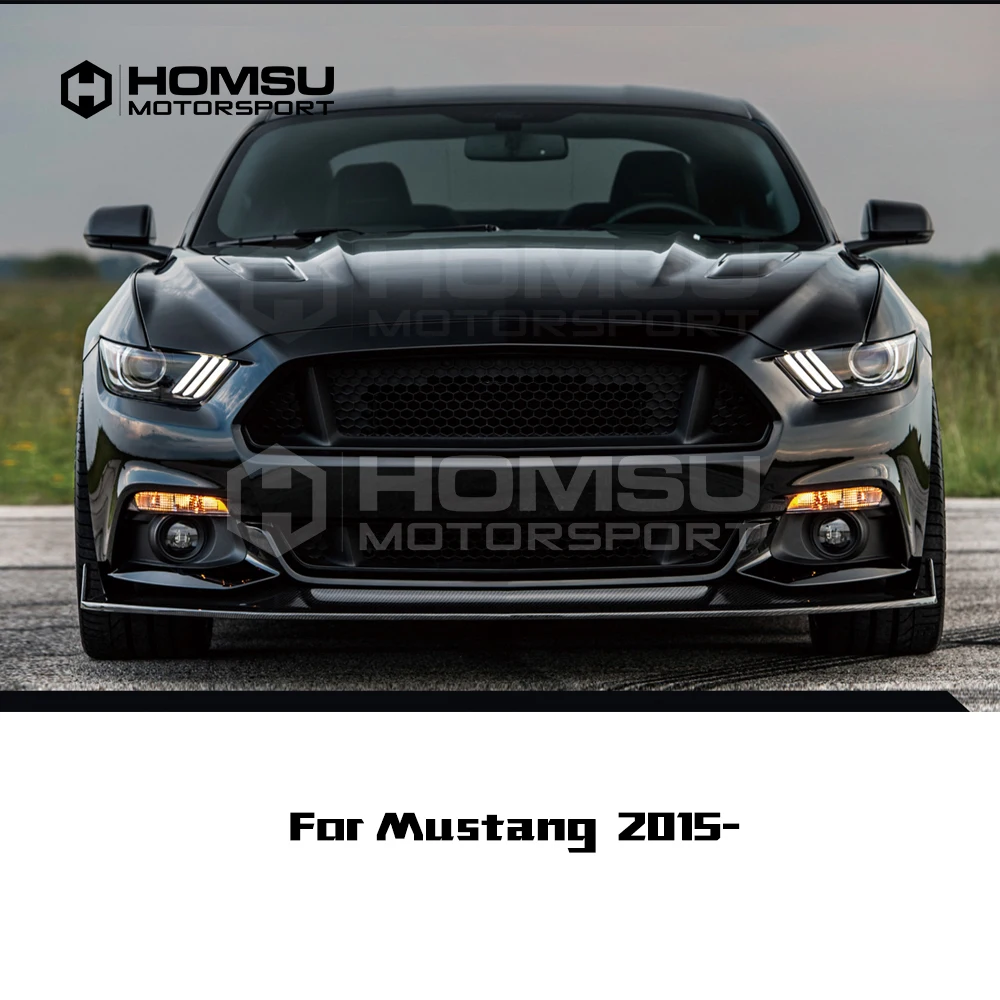 

HNS Style kit For mustang wide body kits FRP robot body kit for mustang GT front lip side skirt rear spoiler rear diffuser