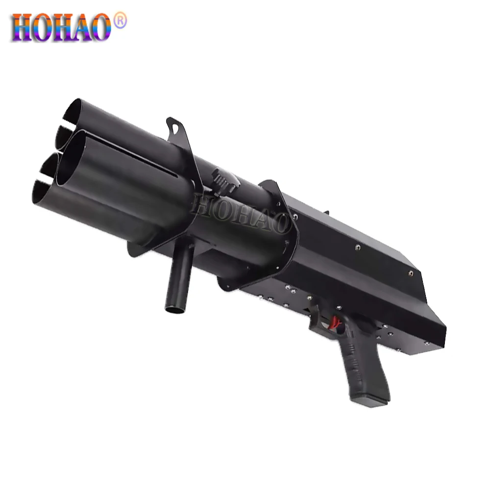 Handheld Led 3 Head Electronic Fireworks Salute Gun CO2 jet confetti Wedding Stage Performance Special Effect Machine