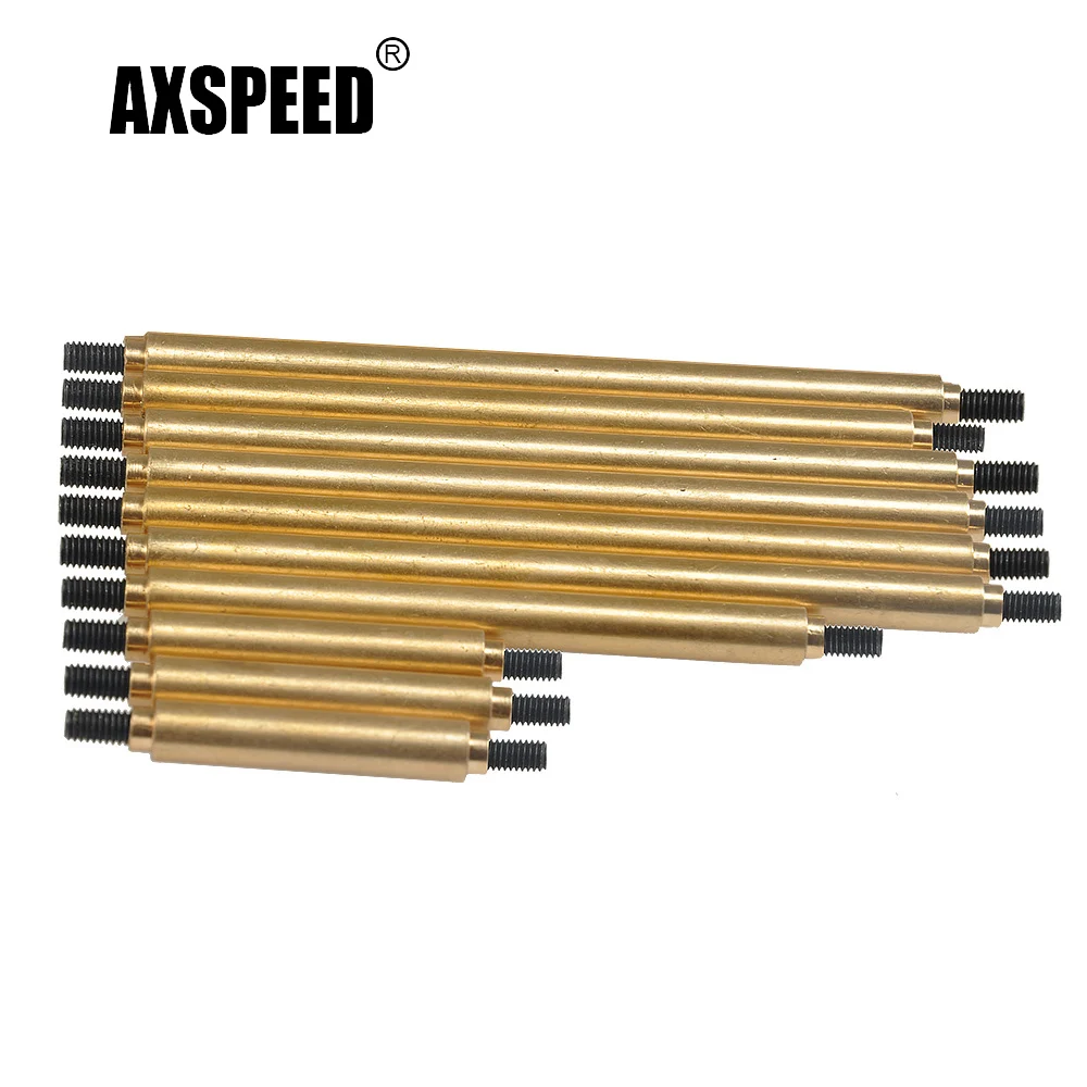 AXSPEED 10pcs Brass Steering Links Suspension Linkage Kit for TRX-4 1/10 RC Crawler Car Truck Model Upgrade Parts