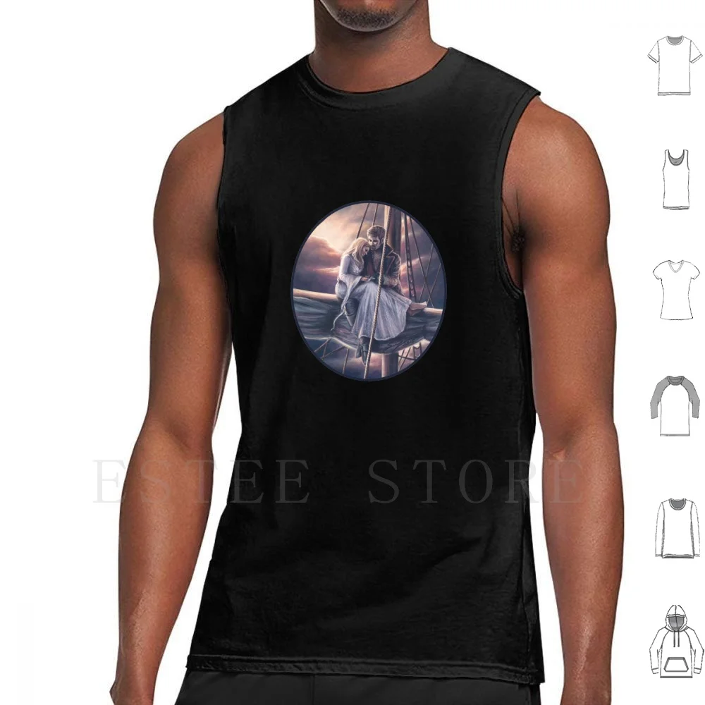 Until Dawn Tank Tops Vest Sleeveless Captain Swan Killian Swan Hook Captain Hook Fairytales Love Dawn Jolly Roger True