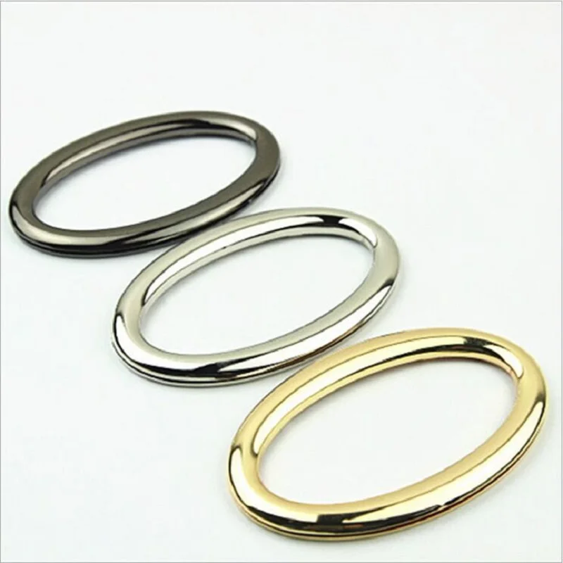 

10pcs/lot oval metal handle, eyelet storage frame, metal portable, luggage, handbags, leather hardware accessories