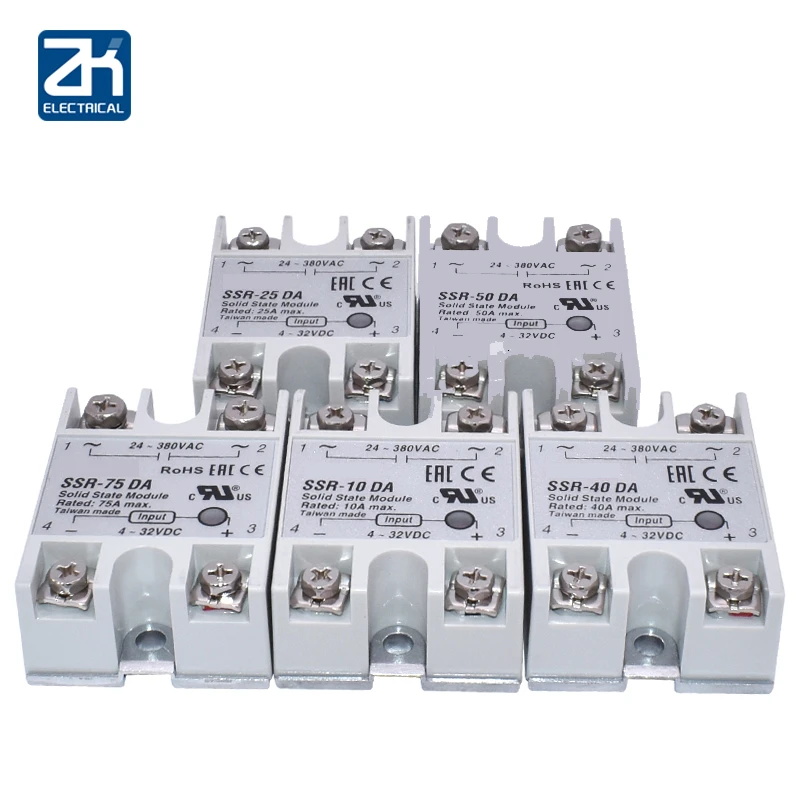 

Solid State Relay Ssr-10aa Ssr-25aa Ssr-40aa 10a 25a 40a Ac Control Ac Relais 80-250vac To 24-380vac Ssr 10aa 25aa 40aa