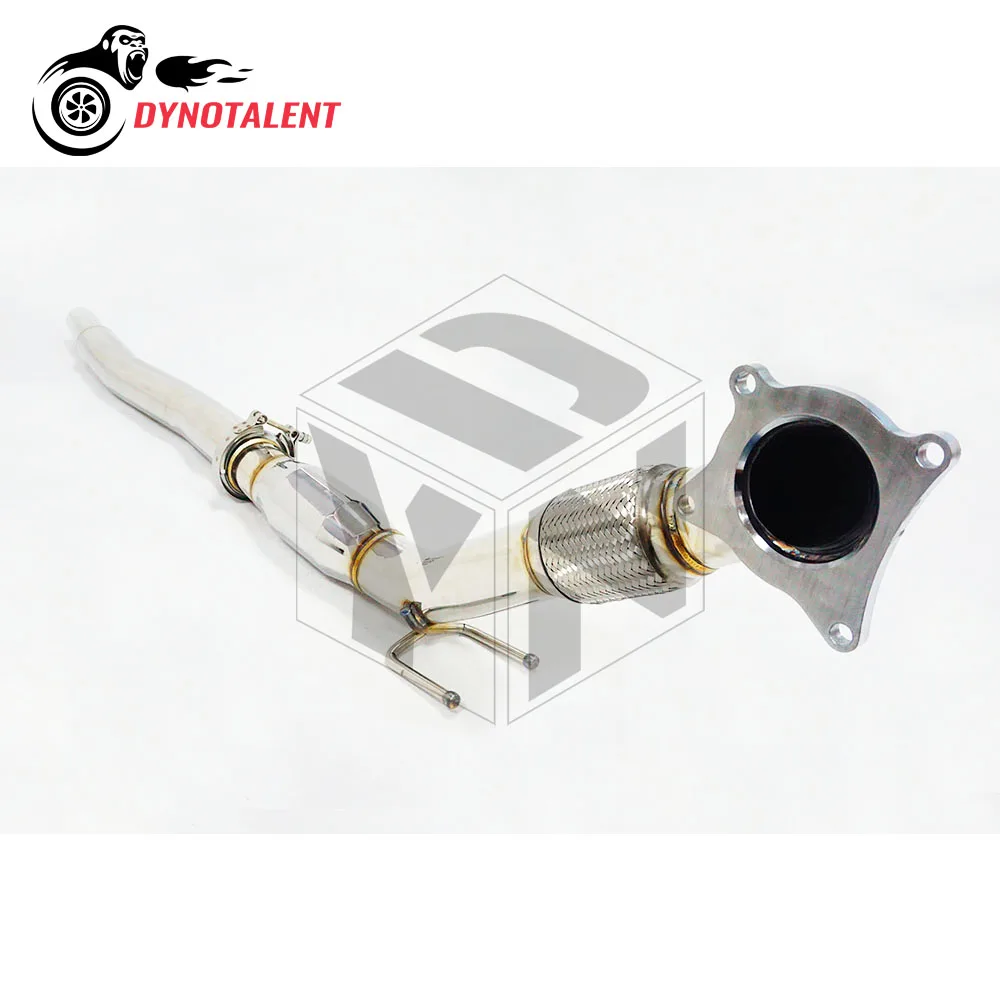 DYN RACING SS304 3 ''tubo de escape Turbo Downpipe para MK5 MK6 A3 2,0 T 200 celdas Sport cat Catted Downpipe