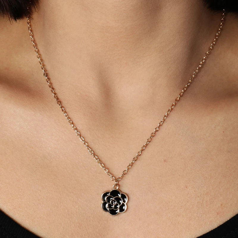 Aihua Heißer Verkauf Hohl Dreieck Herzen Mond Sterne Halsketten für Frauen Colliers Kette Halsketten Bijoux Collier Femme – Detail 22