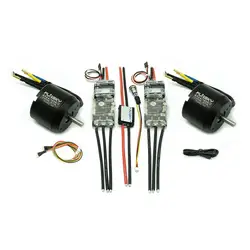 DIY Dual Electric Skateboard Kit 6354 Motors and ESC4.12 280A Anti-Spark Switch 2450W Motor and ESC Combo