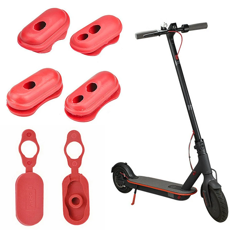 Anti-Stof Opladen Poort Cover Pluggen Voor Elektrische Scooter Siliconen/Rubber Fietsen Elektrische Scooters Onderdelen Accessoires