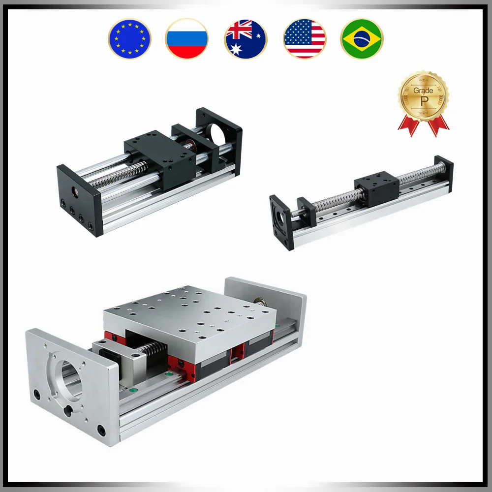 CNC sliding table Z axis motion stage HG150 :SFU1605 ball screw + HGR20 linear guide +30150 extrusion GX80:SFU1204 2080 for CNC