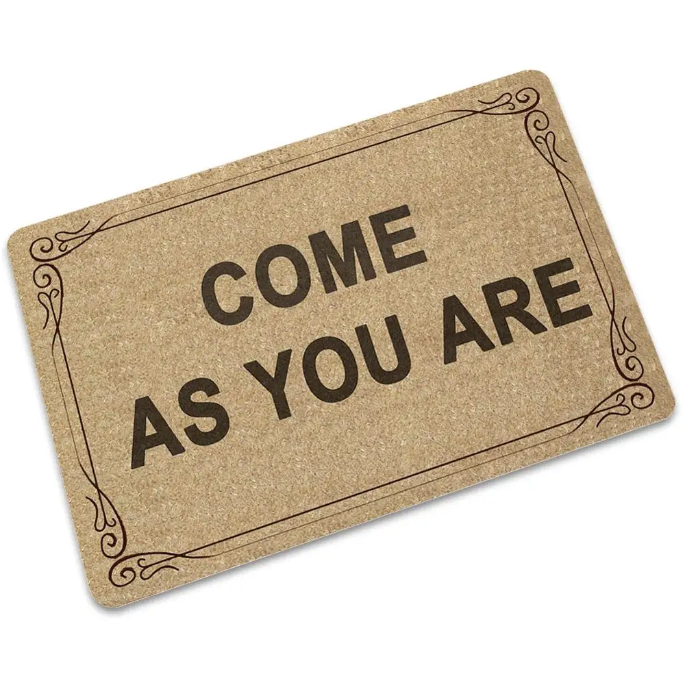 Drop Shipping Funny Door Mats Shoes Off  Indoor Outdoor Entrance Decor Doormat Custom Rubber Anti-slip