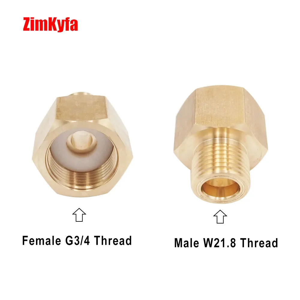 G3/4 CO2 Argon précieux Sotchi Fils Abrtor Adaptateur Remplissage Adaptateur De Charge à W21.8-14 Mâle