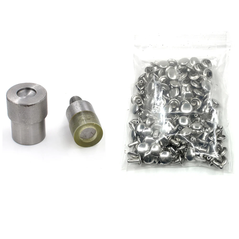 (100 Sets Metal Rivets + Molds)5/6/7/8/9/10/12/15 mm Rivet Installation Tool Rivets Die Button Molds Nail Tools Button Machine