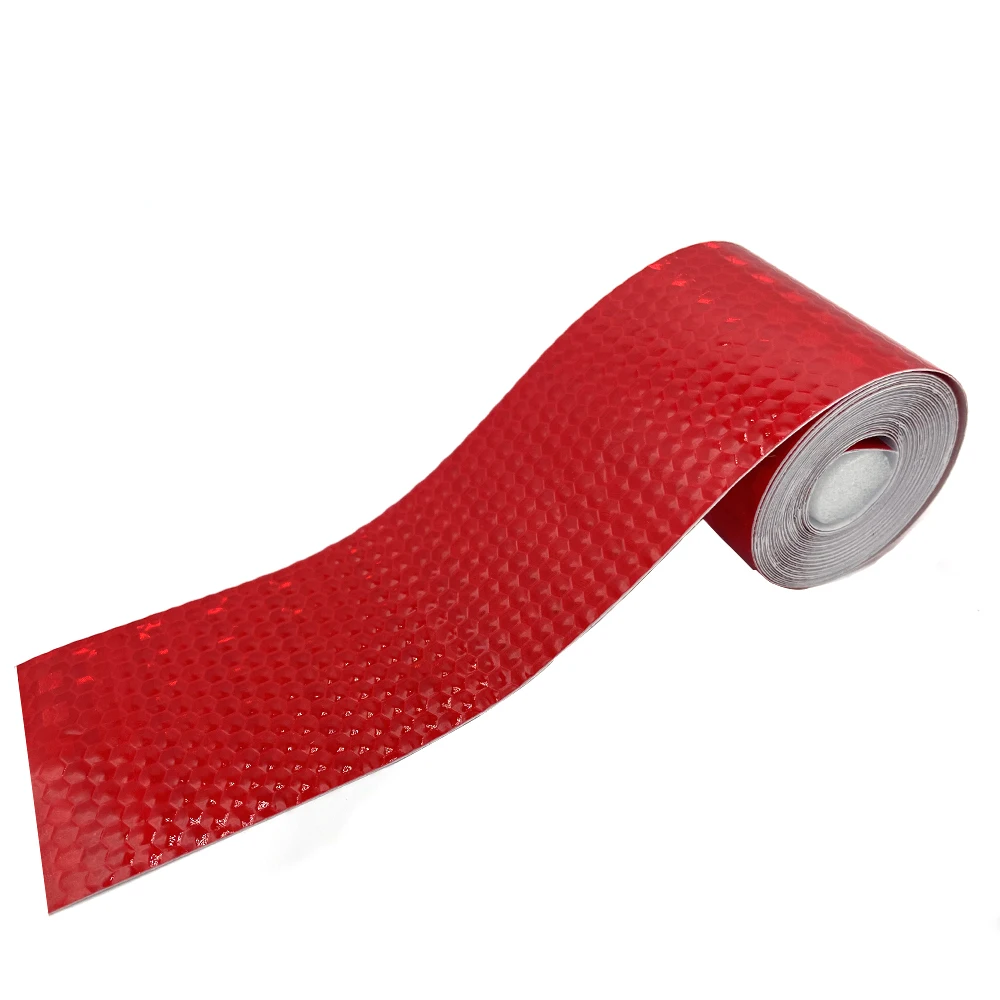 Car Reflective Tape Sticker Safety Mark Waterproof Warning Tape Strip Reflector Protective Sticker Reflective Film