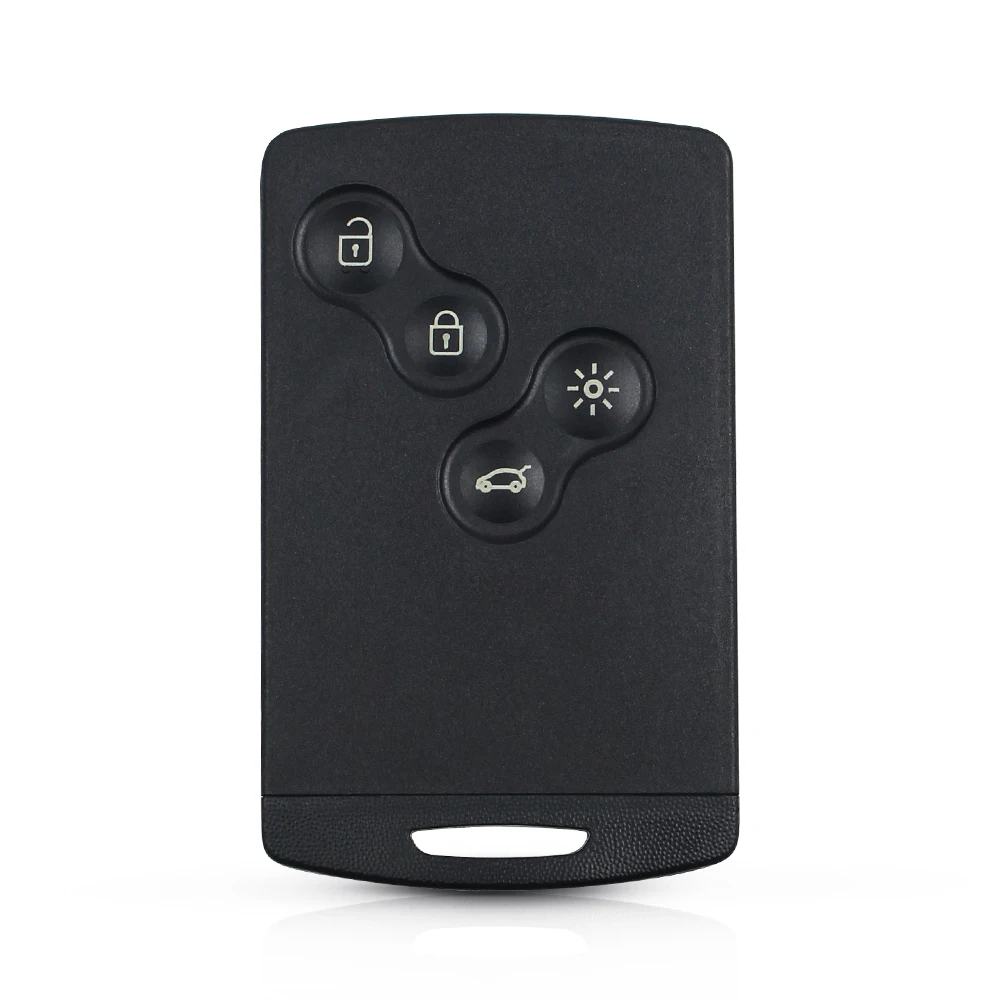 KEYYOU Remote Card Smart Car Key Shell for Renault Megane 3 clio 4 Koleos Scenic laguna 4 Button Auto Remote Key Shell