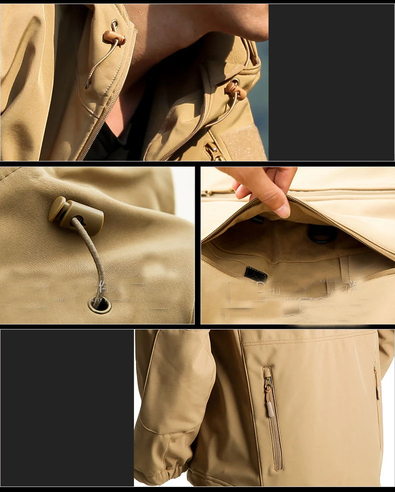 Men's Winter Autumn Softshell Fleece Jackets Windproof Outdoor Fishing Hiking Hunting Thermal Camping Cargo Coats Warm M-5XL 15 H213627beda174df6a4efaa6e4eed6d4dT
