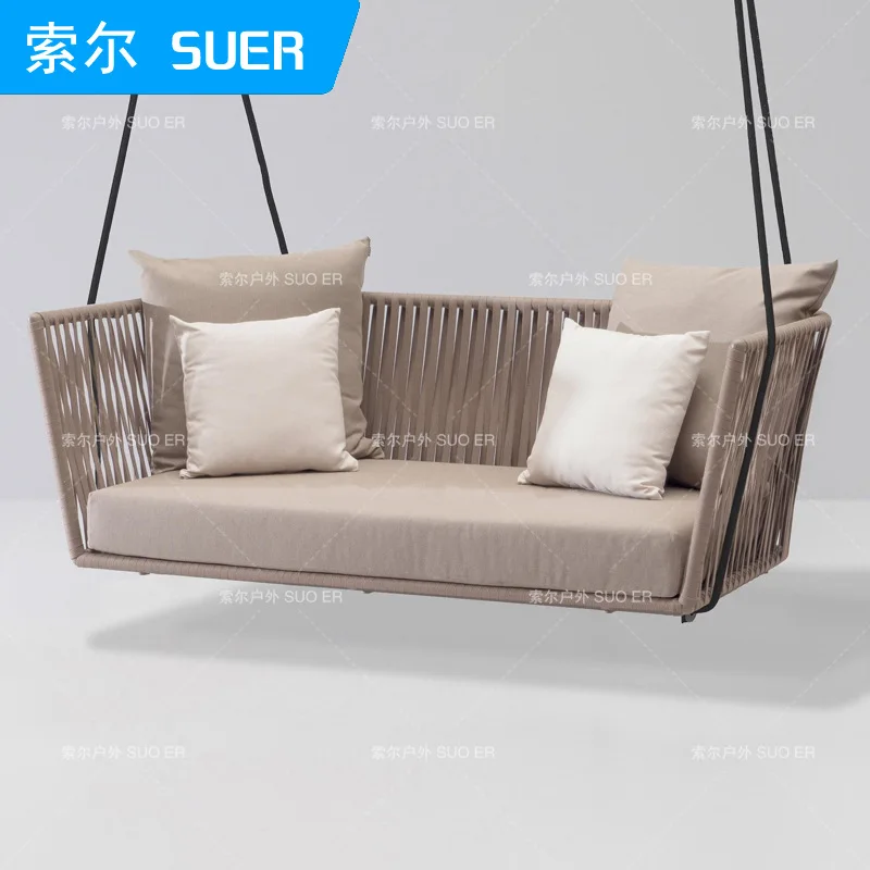 JOYLIVE New PE Rattan Hanging Chair Swing Indoor Outdoor Adult Rocking Chair Sofa Nordic Balcony Swing Weaving Dropshipping