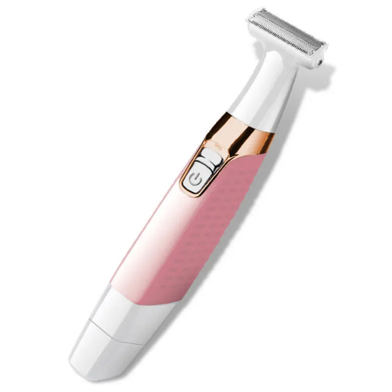 ماكينة حلاقة نسائية كهربائية قابلة للغسل وقابلة لإعادة الشحن من Kemei، ماكينة تشذيب شعر الوجه للسيدات والساق لكامل الجسم، ماكينة تشذيب بيكيني غير مؤلمة
