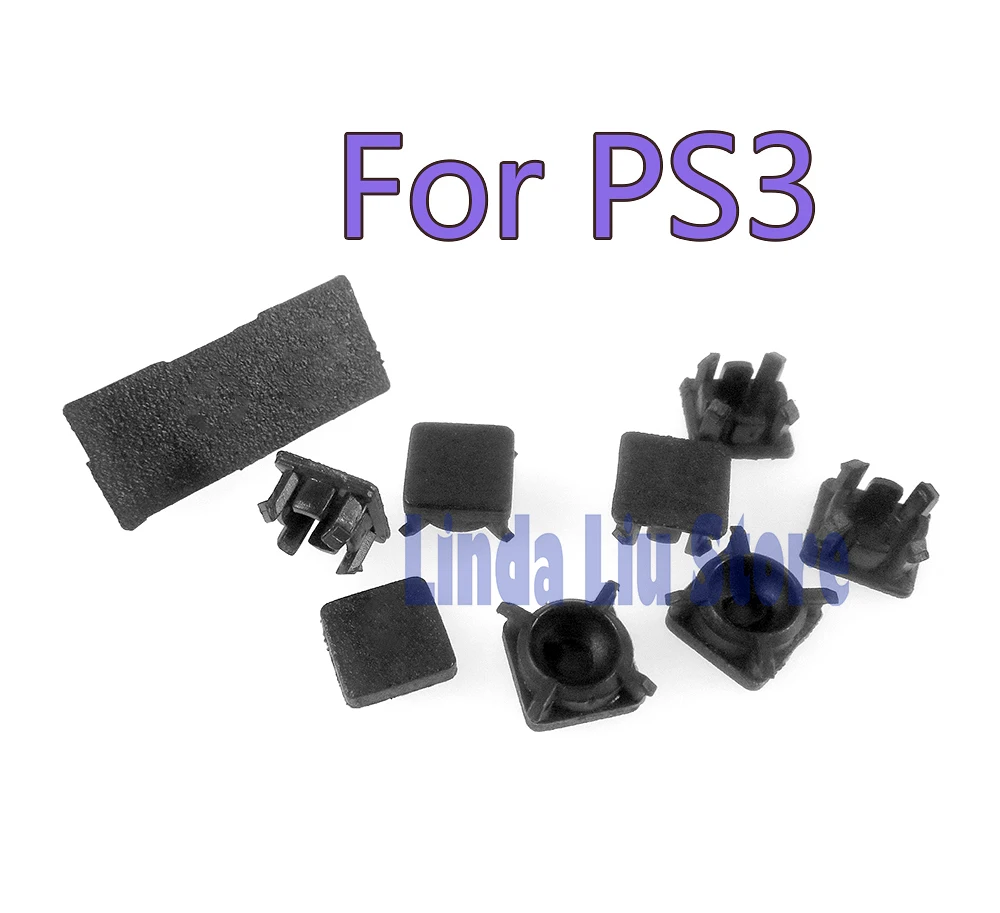 1set/lot For PS3 slim 9 in 1 Screw Rubber Plug Boot Fat Model FOR Playstation 3 2000 3000 / 4000 Full set dust plug cover