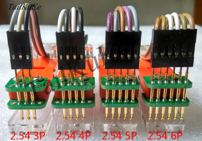 Testing Jig PCB Clamp Fixture Jig Probe Download Program Burn 2.54mm 2.0mm 1.27mm 1.5mm Spacing (Single Row,Wire 30cm)