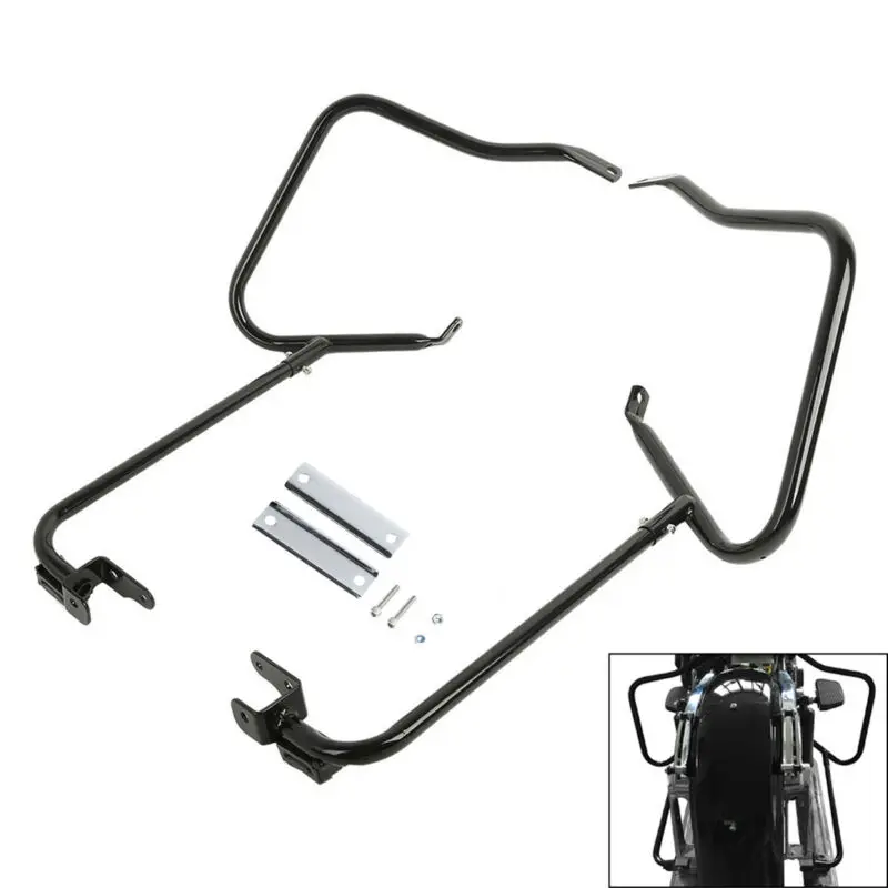 Motorcycle Saddle Bag Saddlebag Bracket Guard Bar For Harley Touring CVO Road King FLHR Street Glide FLHX 2014-2024