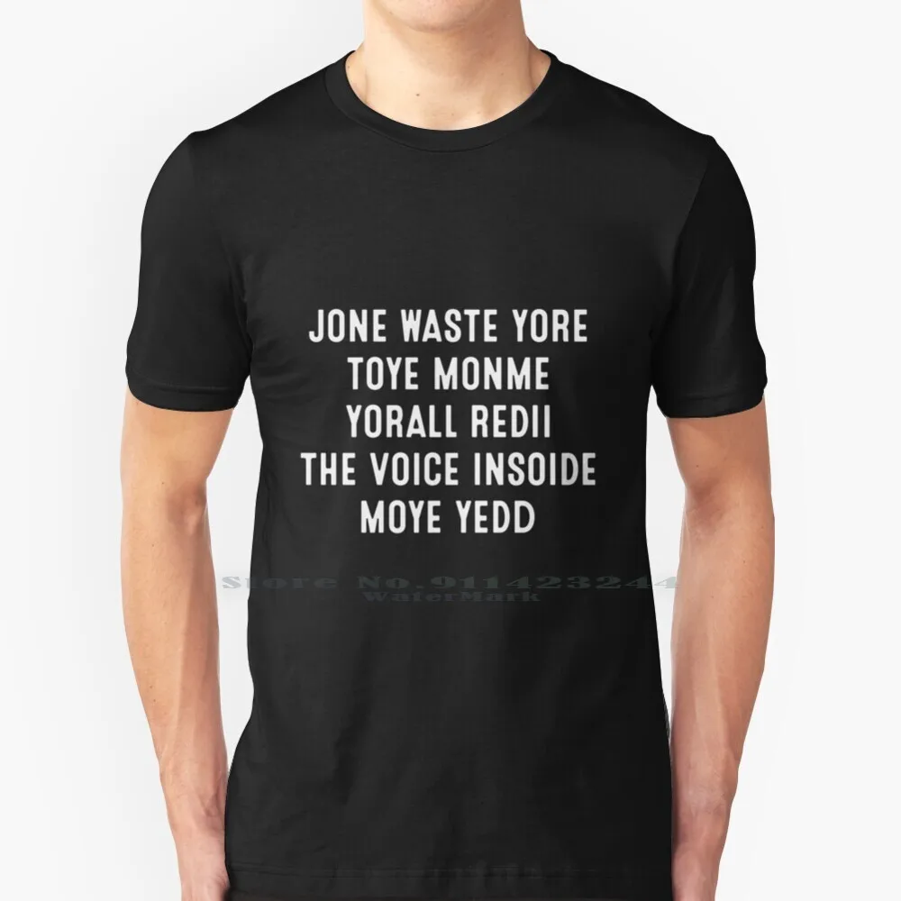 Jone Waste Yore Toye Monme Yorall Redii 100% Cotton T Shirt Funny Viral I Miss You Lovers Funny Song Funny Lyrics Jone Waste