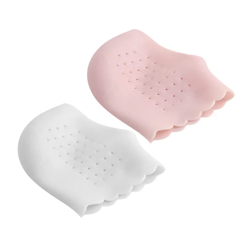 2Pcs Silicone Feet Care Socks Moisturizing Gel Heel Thin Socks with Hole Cracked Foot Skin Care Protectors Lace Heel Cover