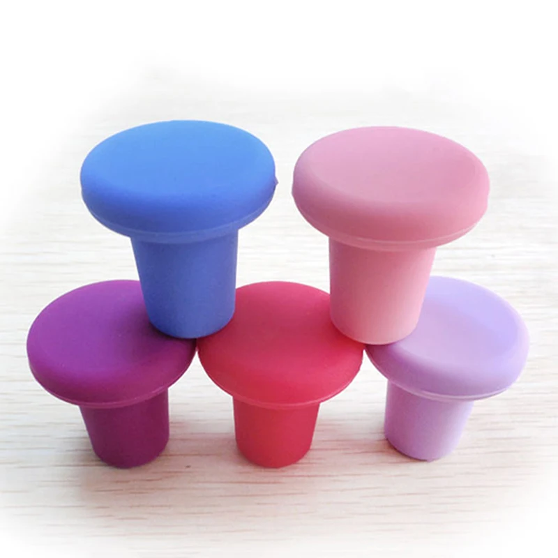 6 Kleuren Flessenstop Fles Caps Wijn Stopper Familie Bar Behoud Gereedschappen Siliconen Creatieve Ontwerp Veilig En Gezond