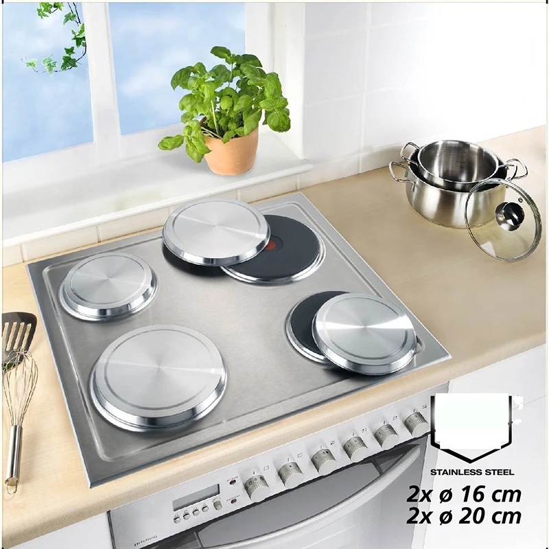 Stainless Steel Gas and Electric Stove Top Set, Stovetop Covers, Stove Protector, Kitchen Baking Accessories, 4Pcs