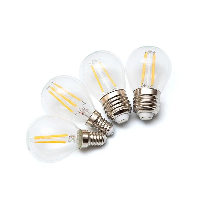 E27 LED Filament Bulb E14 LED Light G45 4W 8W 12W 220V LED Lamp Warm White/Cold White Clear Glass Shell Edison Retro Lamp