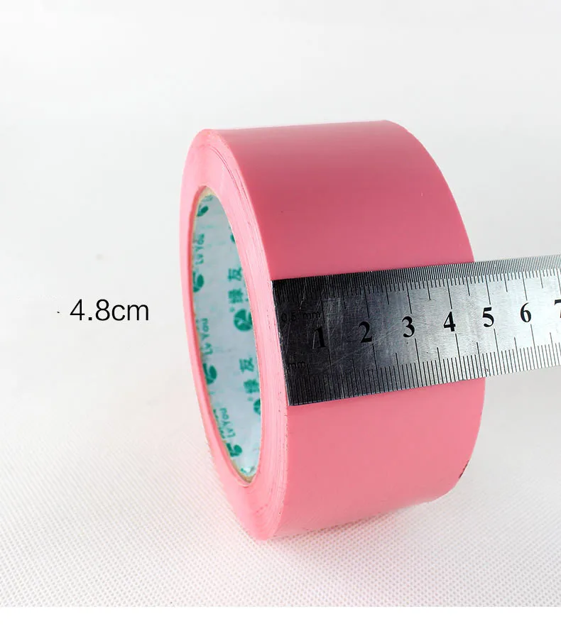 Solid Color Transparent Pink Adhesive Tape Mounting Packing Fashion Tape High Viscosity Sealing Positioning Colorful Carton Tape