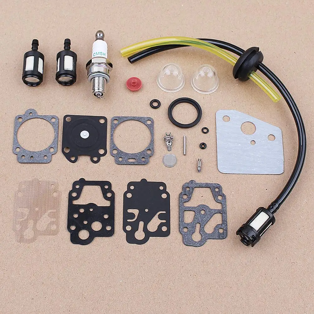 Carburatore A Membrana Guarnizione Ago Kit di Riparazione Linea Del Carburante per Honda GX35 GX25 HHB25 HHH25 K20-WY K10-WYJ Motosega Parti