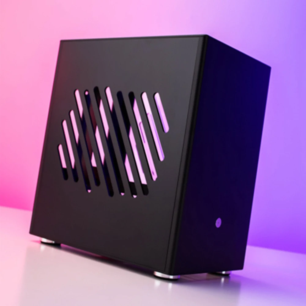 

Sirius S40 Black Silver Aluminum PC Case For Mini ITX Monther Board Portable Computer Case With Transparent Acrylic Side Panel