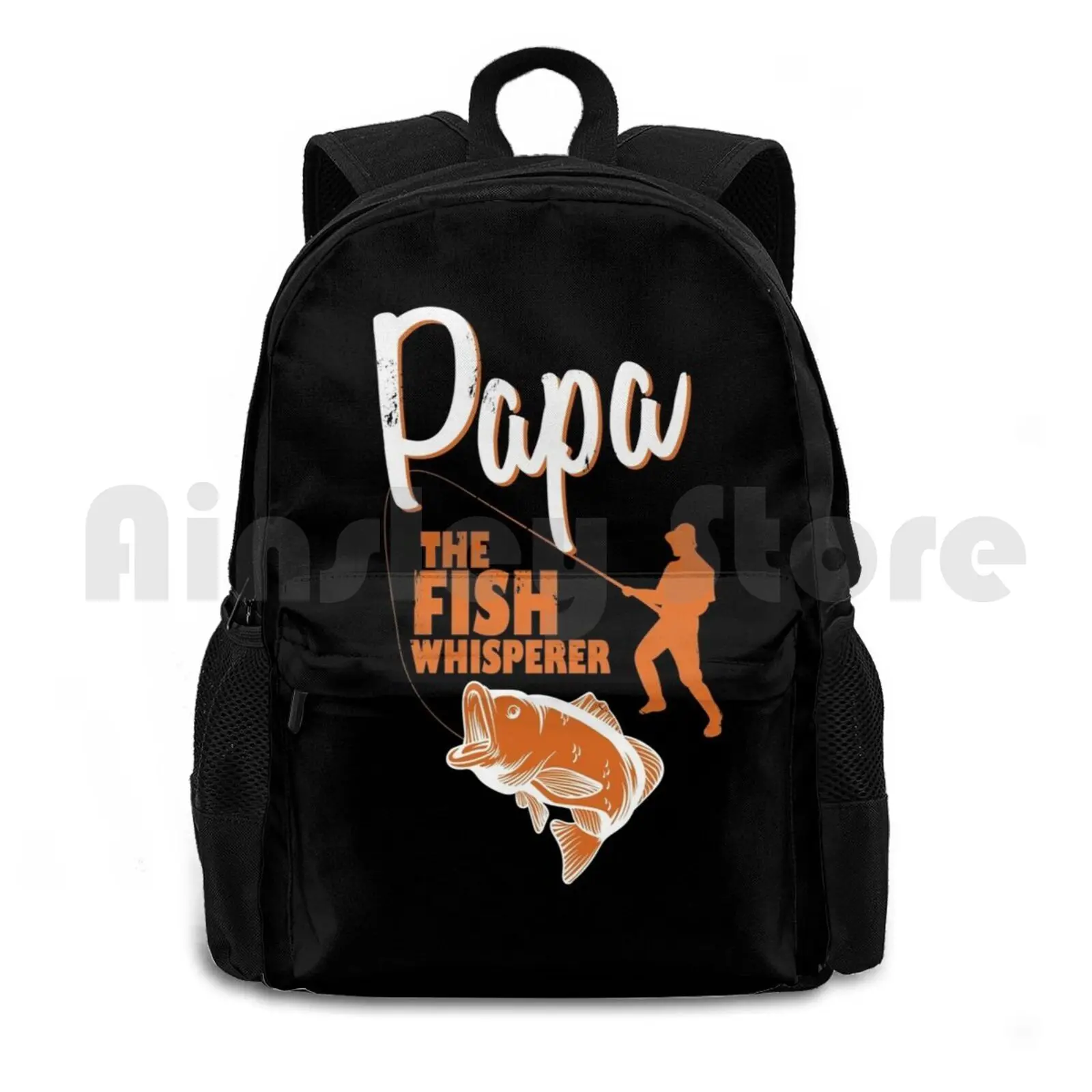 

Papa The Fish Whisperer Outdoor Hiking Backpack Waterproof Camping Travel Soccer Mom Soccer Kayaking Hiking Sports Sports