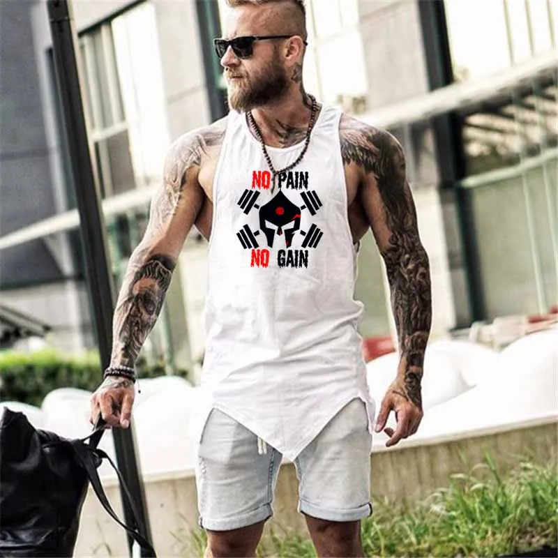 

Fashion Gym Tank Tops Men Brand Casual Slim Sleeveless Vest for Male Fitness Clothing Bodybuilding Workout Muscle