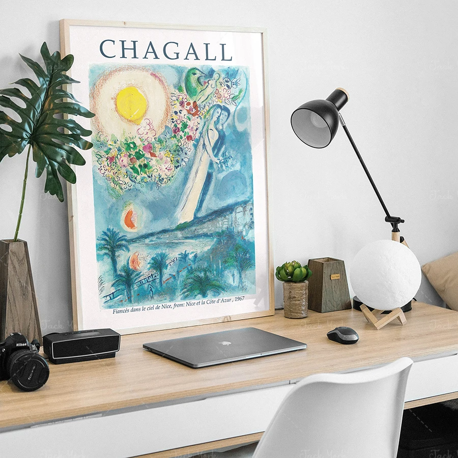 Marc Chagall Art Exhibition Vintage Digital Download Poster Print