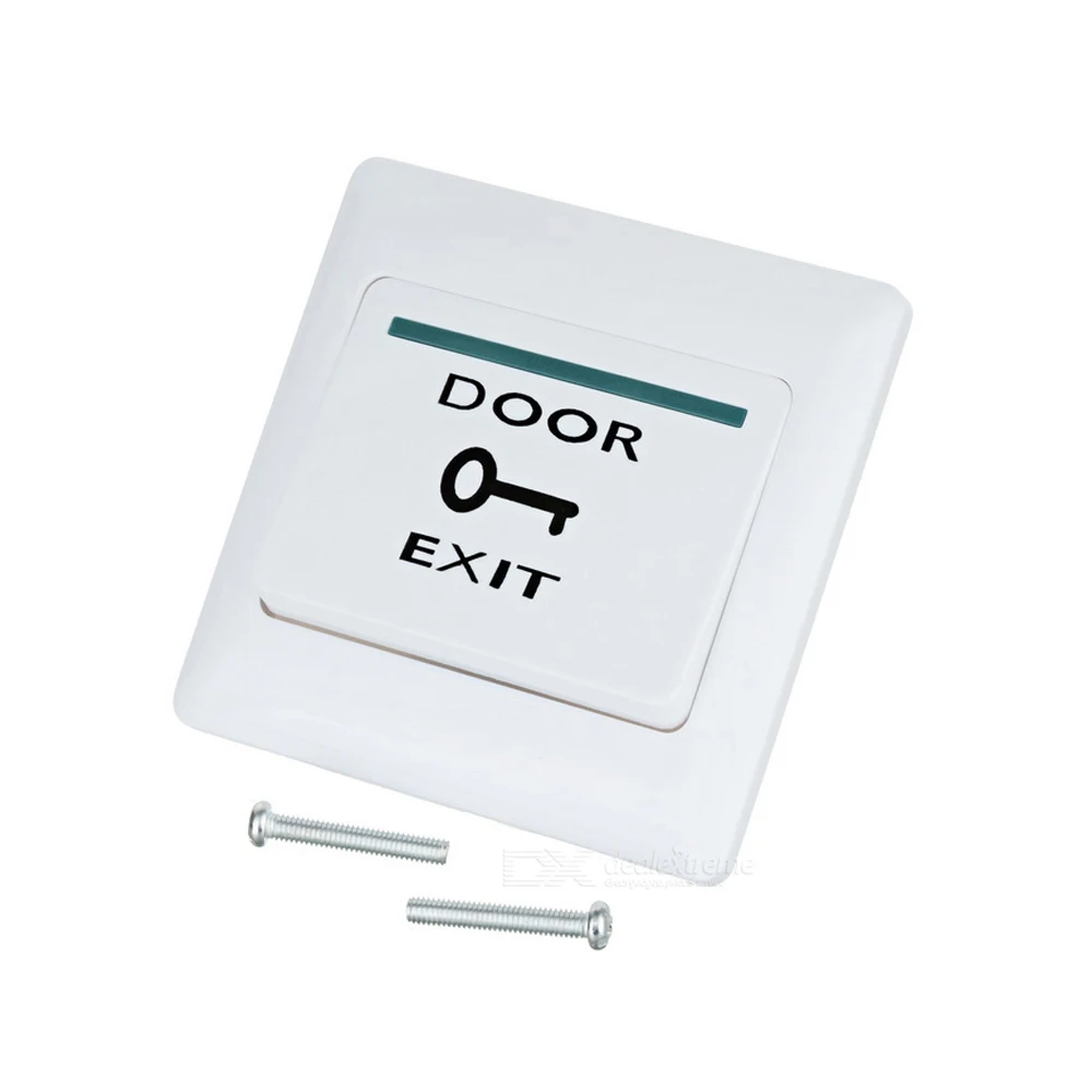 LUCKING DOOR Push Exit Button Door Exit Release Button Switch for Access Control System-White