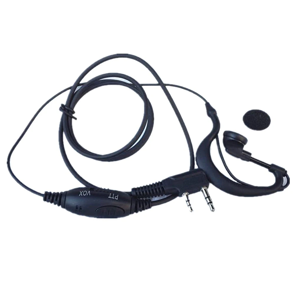 2pc 2-pin G-Ring Shape Headset Earpiece Security VOX Mic For Kenwood Radio TK-3107 TK-3130 TK-3131 TK-3160 TK3170 TK3173 TK-3200